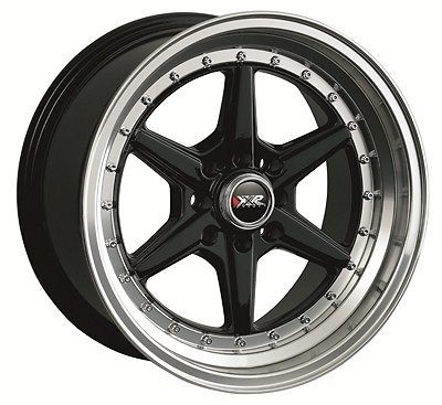 15 inch XXR 501 15x7 4x100 4x114.3 +38 Black Center Honda Toyota 