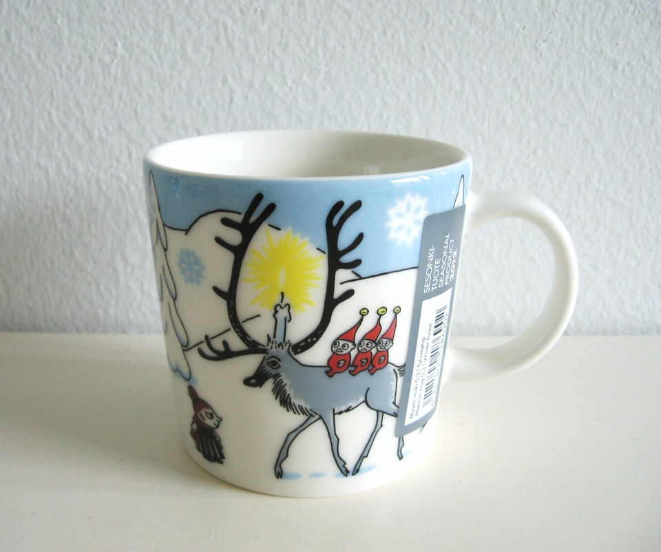 arabia finland moomin mug christmas 2012 winter forest from finland