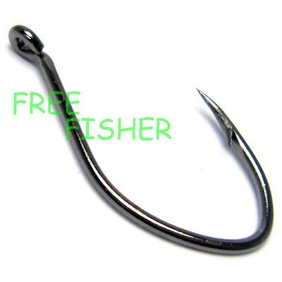 100 pcs fishing hooks 8832 CAT FISH 10# WITH eye