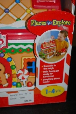 Fisherprice Little People Santa Reindeer Sleigh On the Go Christmas 