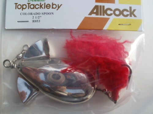 Allcock2.5 Colorado Silv Copper Spoon Salmon Pike Lure