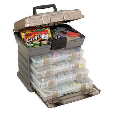 Plano 1373 with 4 stow boxes for fishing tackle, tools, or collectable 