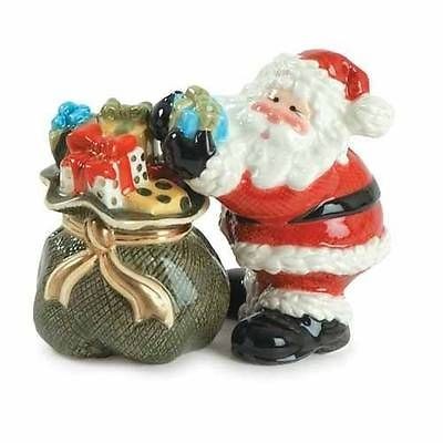 Fitz and Floyd Gifts from Santa Ceramic Salt and Pepper Shaker Set