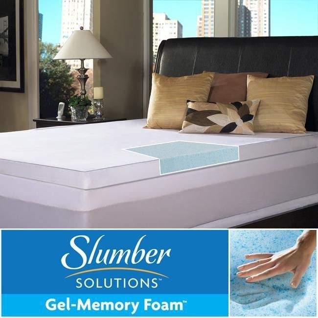   Solutions Gel 2 inch Twin/ Full size Memory Foam Mattress Topper