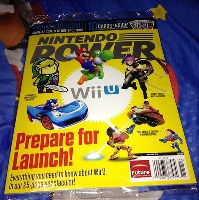 Nintendo Power Magazine Wii U WiiU Issue Kid Icarus AR Cards Pack Nov 