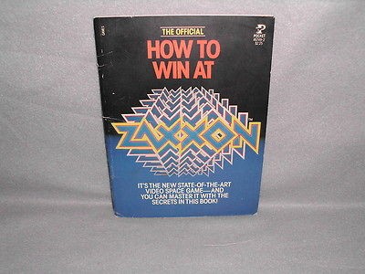 LooK RarE HOW TO WIN AT ZAXXON BOOK ARCADE MACHINE VIDEO GAME SEGA 