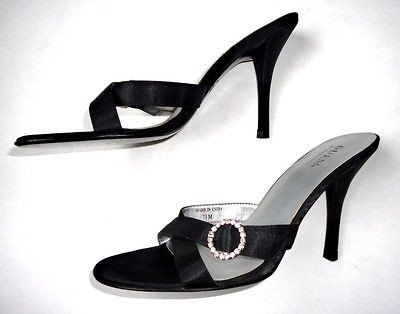  POPULAR GUESS MARCIANO DESIGNER Black HEELS Womens 