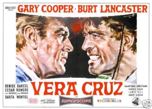 GARY COOPER POSTER   VERA CRUZ   ITALY   UNIK AT 