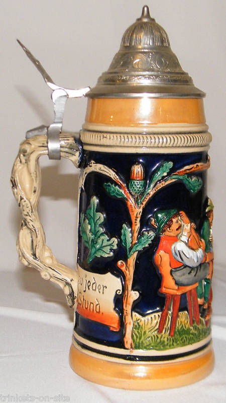 JOHANN PETER THEWALT BEER STEIN, ART NOUVEAU, ca. 1900