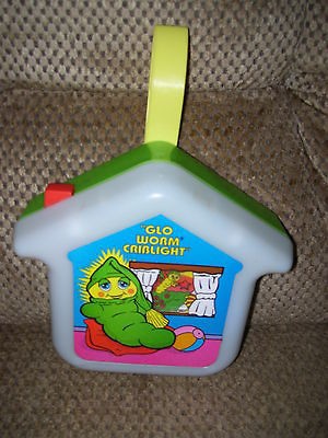 Glo Worm Criblight Vintage 1985 Pull String Crib Music Box GC