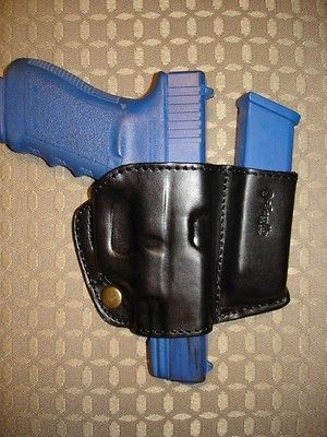 Leather Belt Holster & Magazine Pouch 4 Glock 21 30 45