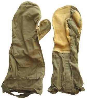 ORIGINAL AMERICAN WW2 US CANVAS MITTENS/GLOVES