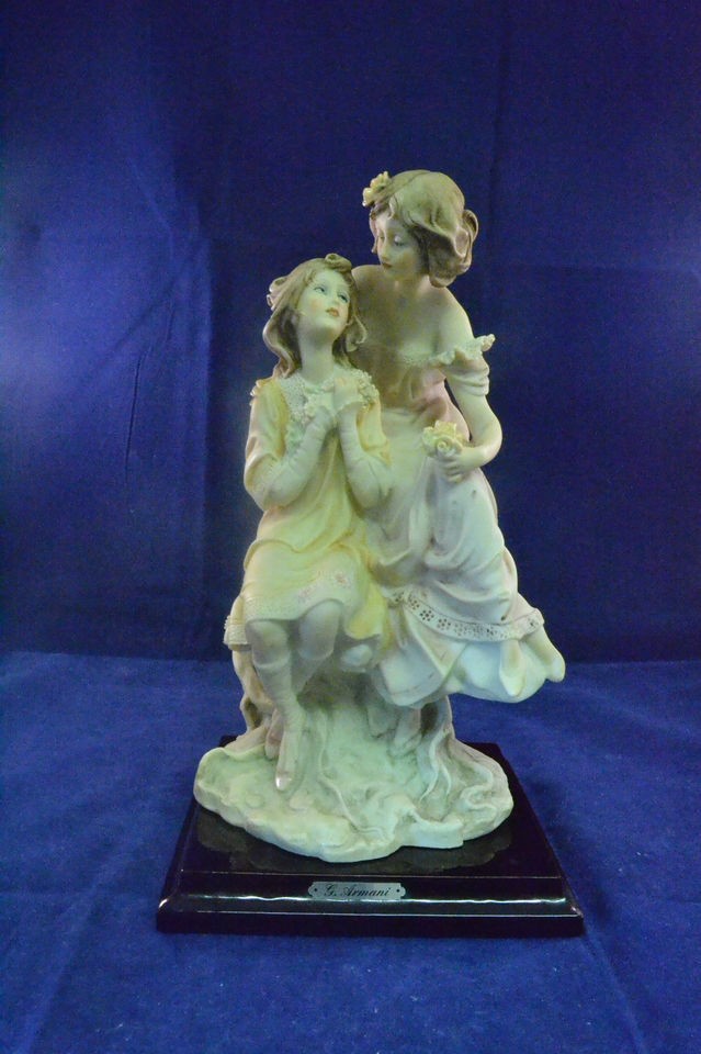 GIUSEPPE ARMANI MOTHER AND DAUGHTER 10 1/2 FIGURINE   