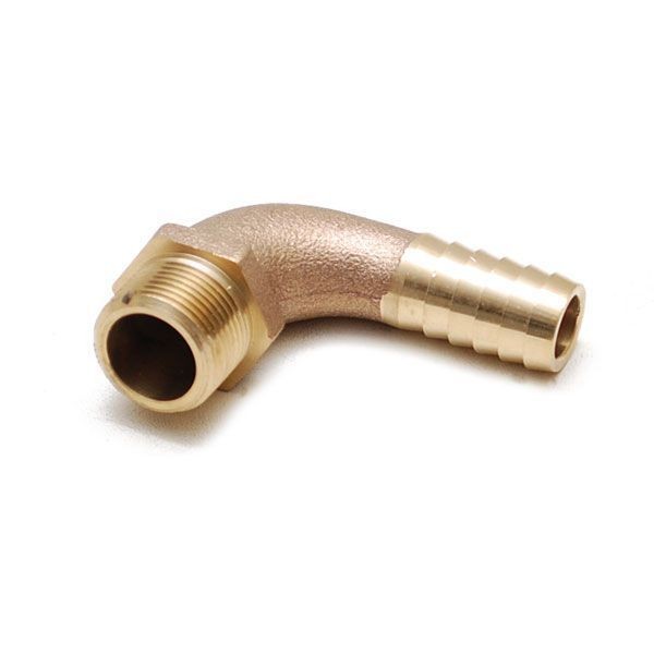 BAYLINER 1702035 TROPHY 3/4 INCH BARBED BRASS 90 DEGREE BOAT PIPE 