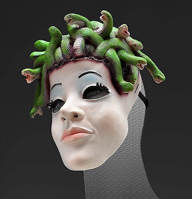 Q22 Party Costume Mask   MYTH ROMAN GREEK SNAKE GODDESS GOD MEDUSA