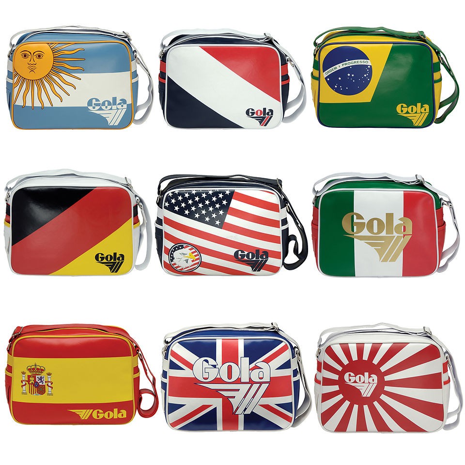 MENS WOMENS GOLA NATIONS RETRO MESSENGER SHOULDER BAG