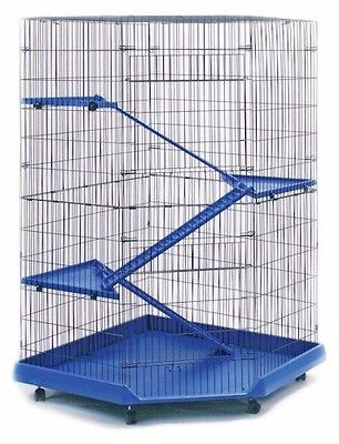   Ferret Palace.Three Ramp Animal Cage.Exercise Rodents.Pet Habitat