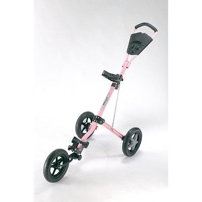   PINK LINKSMAN GOLF LADY X 3 SPEED THREE WHEEL GOLF PUSH PULL GOLF CART