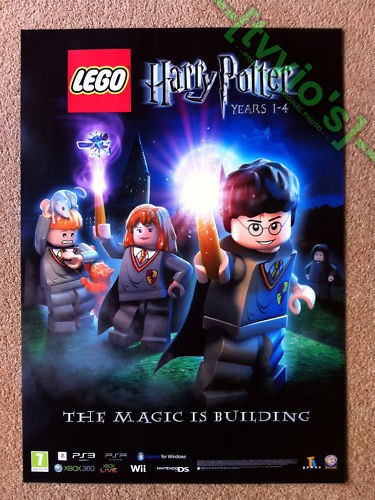 LEGO HARRY POTTER DOUBLE SIDED UK PROMO POSTER   NEW