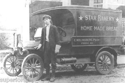 Vintage Bakery Truck Home Made Bread Delivery Truck WOW