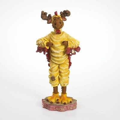 Boyds Chicken Dance Moose Figurine (Clyde McCluckinF​lap Flap 
