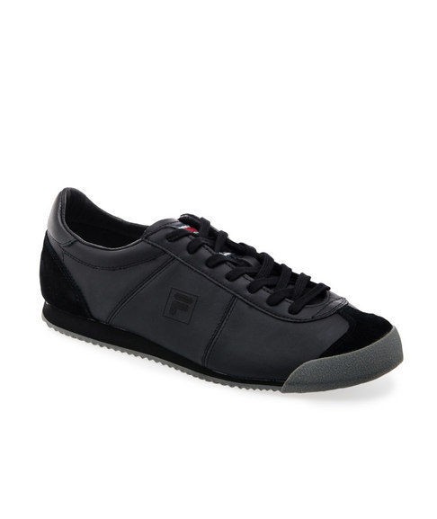 Fila Vintage 1911 Black Leather Mens Trainers FW11VIM015 UK 7,8,9,10 