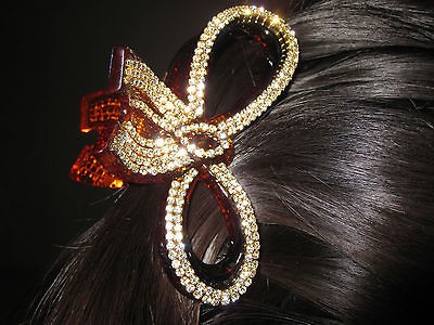 Extremely Gorgeous Hair Claw Clip w/Authentic Swarovski Finest 