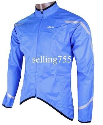 Unisex Reflective Running Hi Viz Cycling Waterproof Jacket Wind Coat 