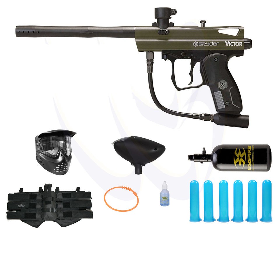 Kingman 2012 Spyder Victor Paintball Marker   Olive HPA N2 Advance 