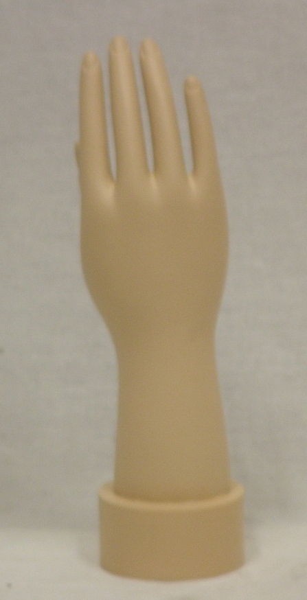 FIBERGLASS FEMALE MANNEQUIN RIGHT HAND 10.5 TALL (FSH R)