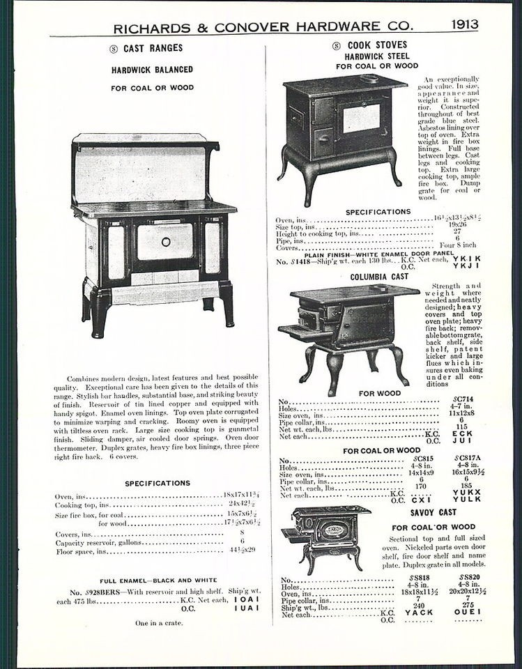 1937 Ad Hardwick Cast Iron Ranges Stoves Coal Wood Restaurant ORIGINAL 