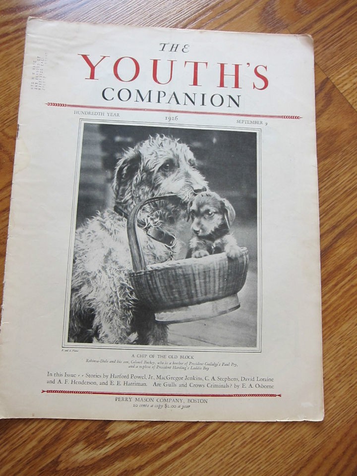 Youths Companion 9/9/26 Harford Powel MacGregor Jenkins EE Harriman