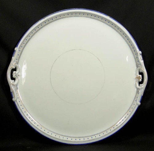 1867 BOHEMIAN HAAS&CZJZEK SCHLAGGENWALD PORCELAIN PLATE CHARGER 