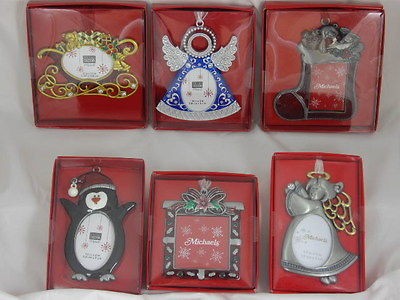 HOLIDAY PHOTO FRAME ORNAMENTS   YOU PICK YOUR FAVORITE