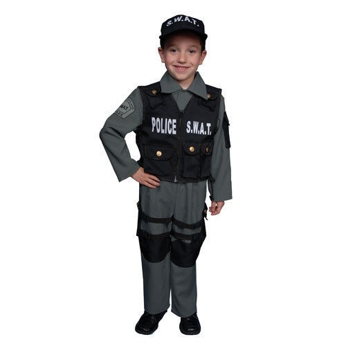 SWAT S.W.A.T. police dress up boys girls kids costume L