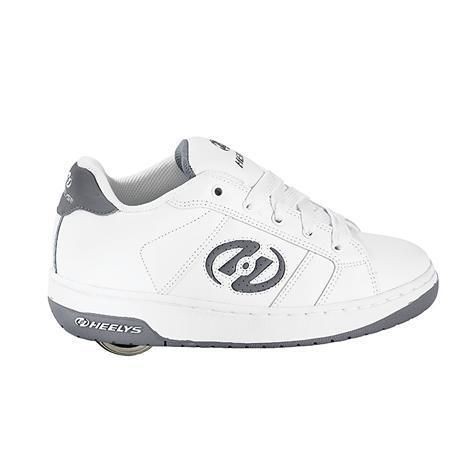 HEELYS PLAYA White/Grey Skate Shoes Mens 6 Wheelie Kids