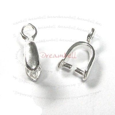 4X Sterling Silver Pendant Connector Bail Earring Dangle Clasp 