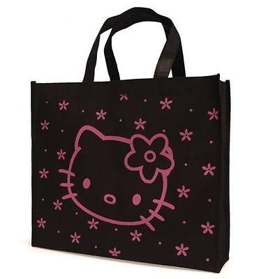 Hello Kitty Portable Reusable nonwoven fabric Shopping Shoulder Tote 