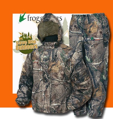 XL Frogg Toggs Frog Togs Realtree RT AP Camo Pro Action Rain Suit Gear 