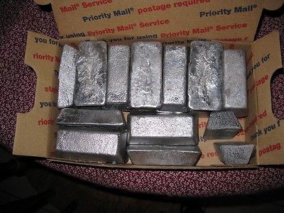 20 pounds of lead ingots for reloading, sinkers, etc. shipping $6 