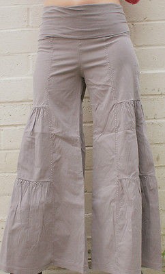 XCVI WEARABLES fold over palazzo pants Soft gray NWT Size L