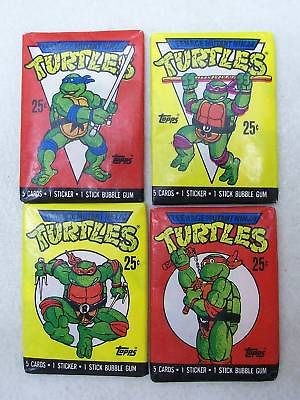 PACKS TEENAGE MUTANT NINJA TURTLES CARDS 1989 Topps New & Sealed