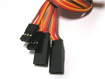 2x 250mm JR HITEC ACOMS servo extension leads   UK