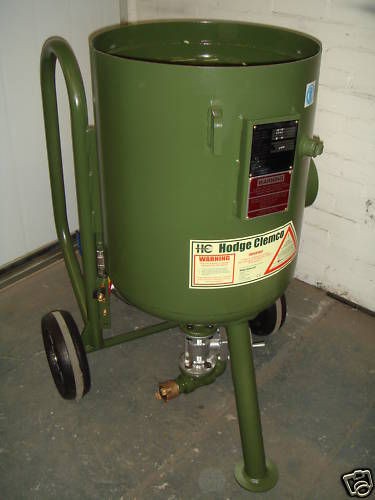 HODGE CLEMCO 2040 SHOT BLAST POT SAND BLASTING SHOTBLASTER SHOTBLASTED 