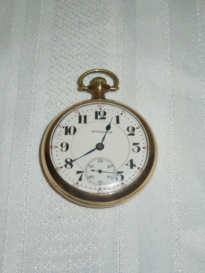 Hamilton 992 Railroad Pocket Watch 21 Jewels, Gold Filled