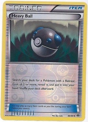 Pokemon card REVERSE HOLO B&W NEXT DESTINIES X4 HEAVY BALL 88/99 MINT