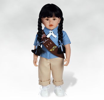 Olivia   Brownie, 18 Inch Girl Doll in Vinyl