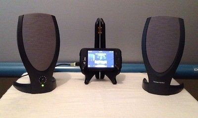   Self Powered Harman Kardon HK206 Speakers For iPod iPhone iPad iTouch