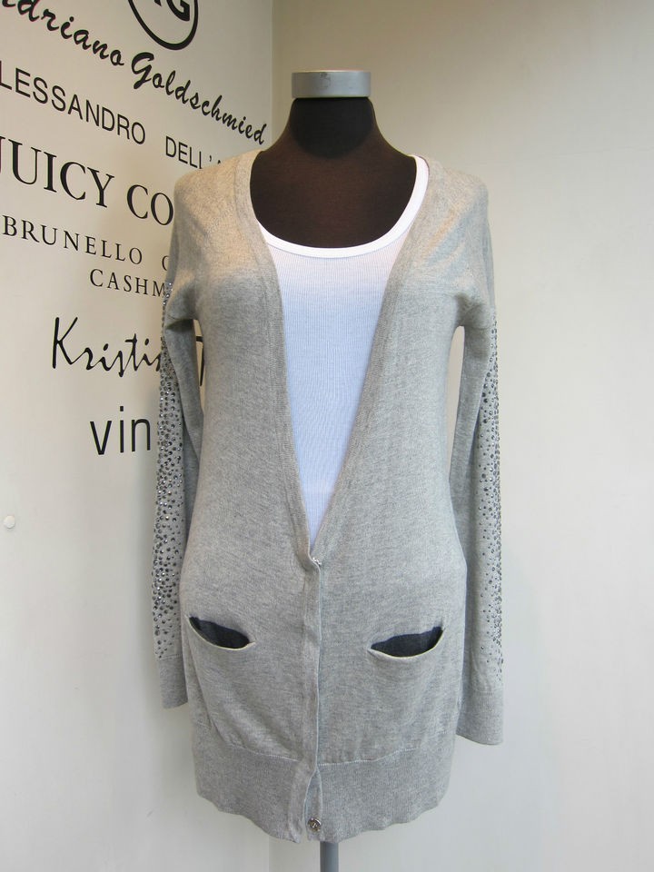 Haute Hippie Light weight Heather Grey Cardigan NWT RRP £384