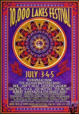 WIDESPREAD PANIC ALLMAN BROTHERS GOVT MULE OAR 10,000 Lakes 